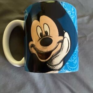 Disney Store Exclusive Mickey Mouse Large 4” Coffee Cup mug vintage EUC